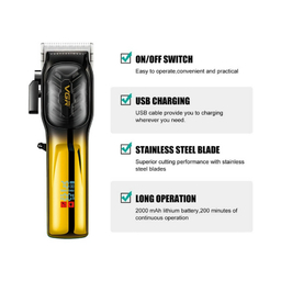 ماشین اصلاح موی سر و صورت وی جی ار مدل V-654