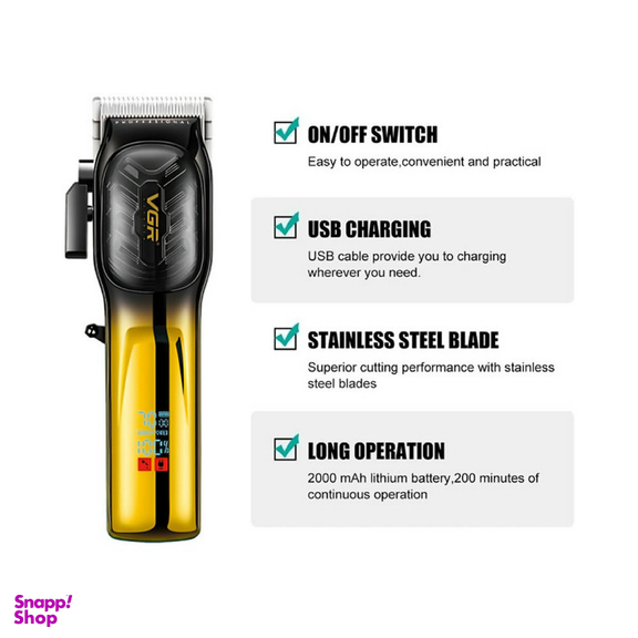 ماشین اصلاح موی سر و صورت وی جی ار مدل V-654