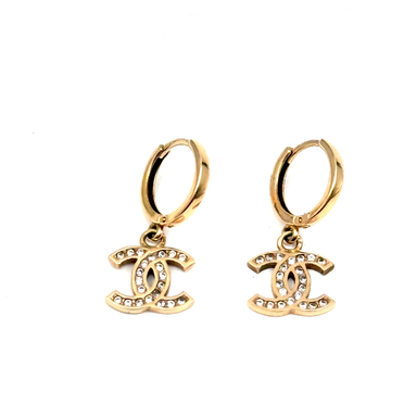 گوشواره طلا 18 عیار زنانه طرح شنل کد 2898