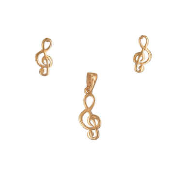 نیم ست طلا 18 عیار زنانه طلاجات طرح سل کد 1010