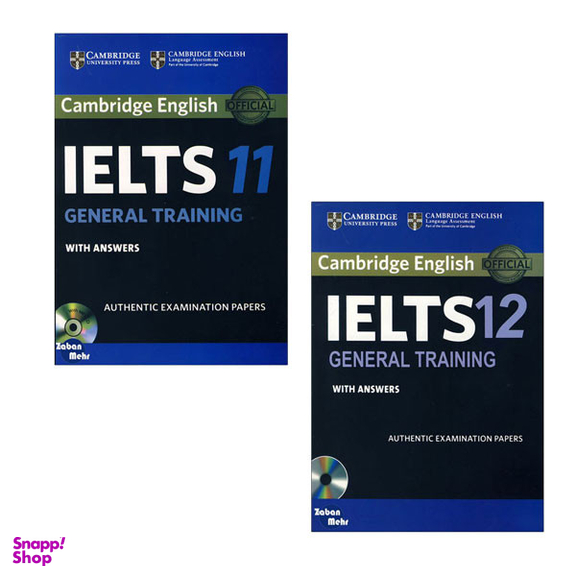 کتاب Cambridge IELTS 11_12 General اثر جمعی از نویسندگان انتشارات زبان مهر مجموعه 2 جلدی