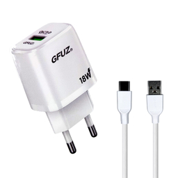 شارژر دیواری 18 وات جیفوز مدل CH-72T به همراه کابل USB Type-C