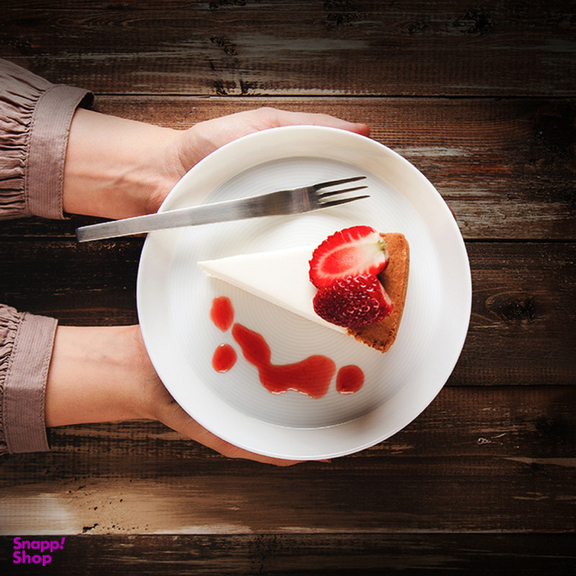 پیش دستی زی مدل فرم اس 18 سفید درجه عالی بسته شش عددی