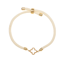 دستبند مارشال طلا 18 عیار زنانه اپال گلد مدل ونکلیف 001 رنگ سفید