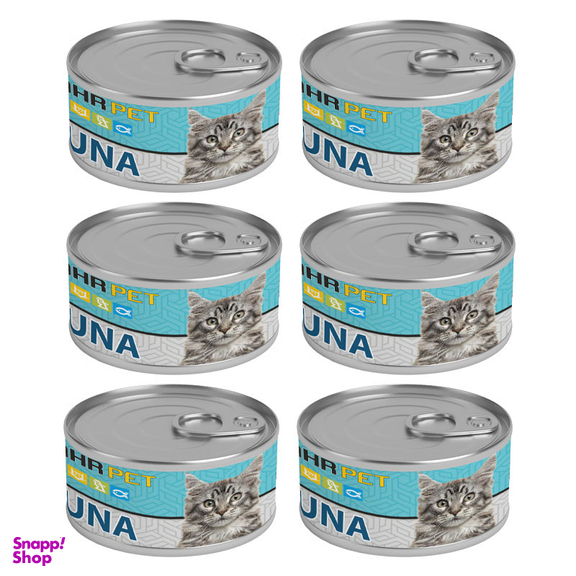 کنسرو نچرال گربه شهرپت مدل Tuna وزن 120 گرم بسته 6 عددی