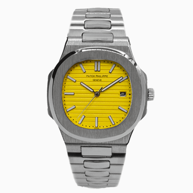 ساعت عقربه ای طرح پتک فیلیپ مدل Nautilus صفحه زرد کد PPNYD1