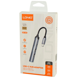 USB هاب 4 پورت Type-C الدینیو مدل DS-34C