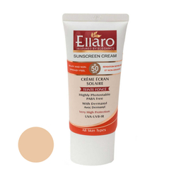 کرم ضد آفتاب الارو مناسب انواع پوست با SPF 50 رنگ بژ طبیعی حجم 50 میلی‌ لیتر