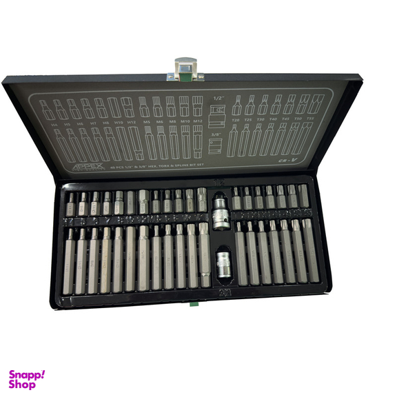 آچار بیت اپکس مدل SMT-APPEX-40PCS-APX-4060-NEW SERIES مجموعه 40 عددی
