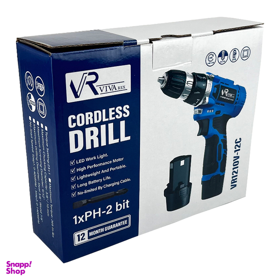 دریل پیچ گوشتی شارژی ویوارکس کد VR1210V-12C