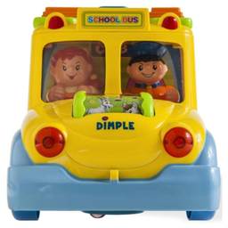 اسباب بازی موزیکال اتوبوس مدرسه هولی تویز مدل 796 Children Electric Bus Music Car