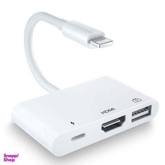 تبدیل لایتنینگ به HDMI کوتتسی مدل 3in1 OTG