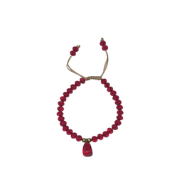 دستبند زنانه مدل دانه انار سنگ تراش