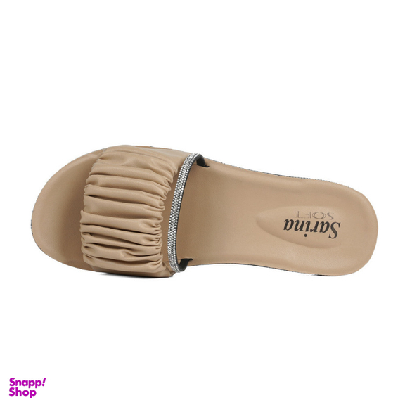 دمپایی زنانه سارینا مدل نازیلا رنگ کرم