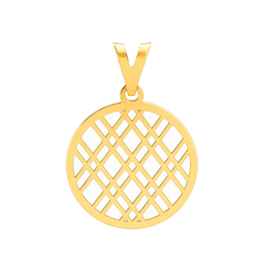 پلاک گردنبند طلا 18 عیار زنانه دیانا مدل دایره کد 74