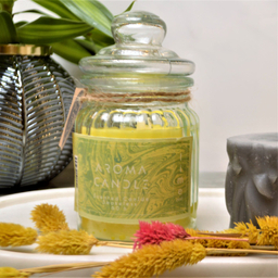 شمع معطر آروما کندل رایحه لیمو وزن 400 گرم