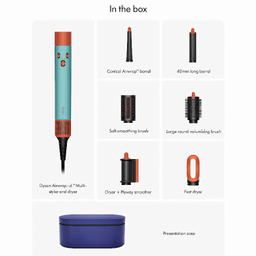 سشوار برس دار حالت دهنده دایسون مدل Airwrap id HS08 Straight+Wavy CPATO