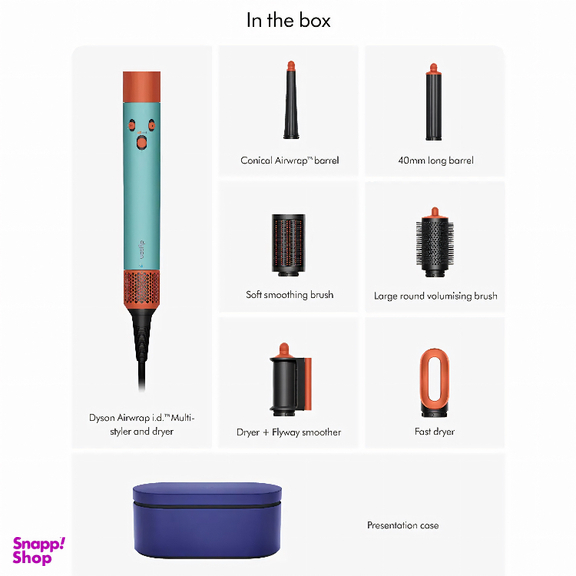 سشوار برس دار حالت دهنده دایسون مدل Airwrap id HS08 Straight+Wavy CPATO