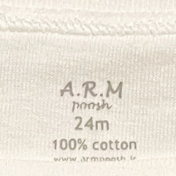 بادی نوزادی آرم پوش مدل یقه باز شو کد T001 رنگ طوسی