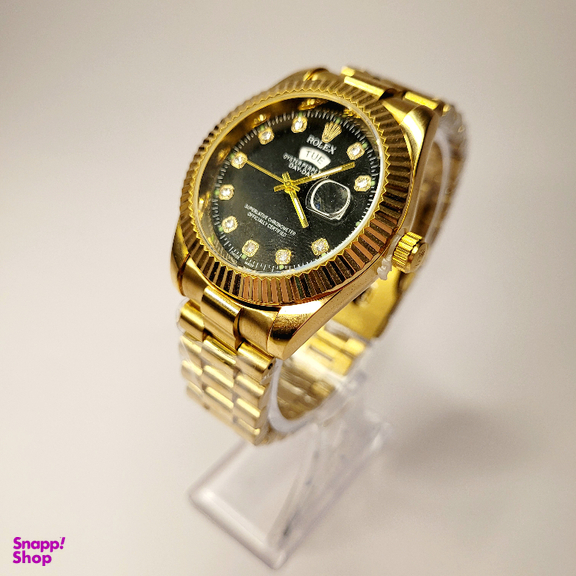 ساعت مچی عقربه ای طرح رولکس مدل دیت جاست کد 1006