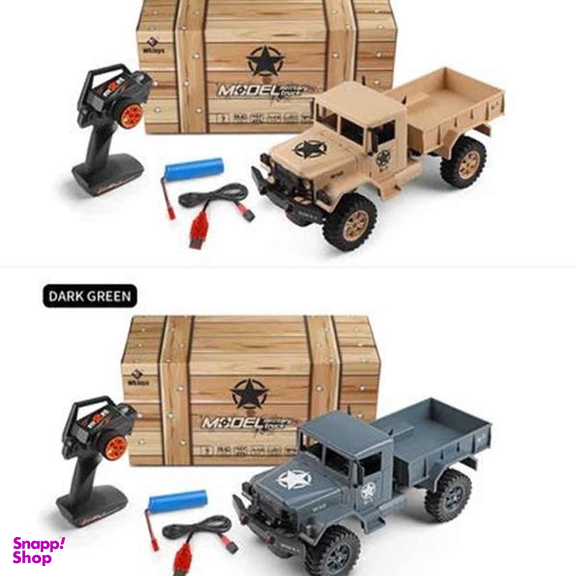 ماشین بازی کنترلی دبلیو ال تویز مدل کامیون جنگی سری Off Road Military
