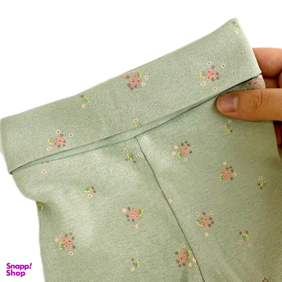 شلوار راحتی نوزادی مدل گل دار کمر پهن