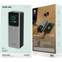 پاوربانک گرین لاین مدل Green Voltura Power Bank PD100W ظرفیت 20000 میلی آمپر ساعت
