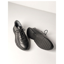 کفش کتانی زنانه چرم کاکتوس مدل WS۱۰۵۴ رنگ مشکی