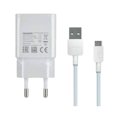 شارژر دیواری هوآوی (Huawei) مدل Hw-050200E01 به همراه کابل تبدیل Micro USB