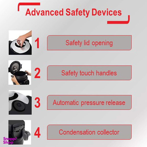 زودپز برقی 6 لیتری تفال مدل Cook4me+ CY851840