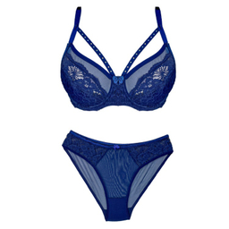 ست شورت و سوتین زنانه کد 3148 رنگ سرمه ای