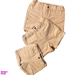 شلوارک نوزادی کیابی مدل لینن رنگ نخودی روشن