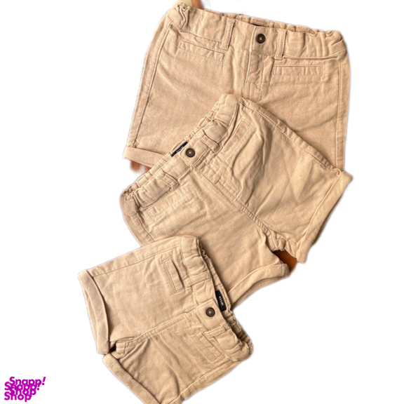 شلوارک نوزادی کیابی مدل لینن رنگ نخودی روشن