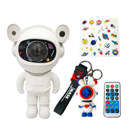 چراغ خواب مدل فضانورد کهکشانی اسپیکر دار کد 03 به همراه جاکلیدی مجموعه 2 عددی