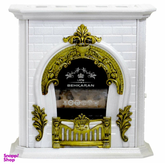 بخاری گازی بهکاران مدل شومینه طرح پرنس کد f-28000