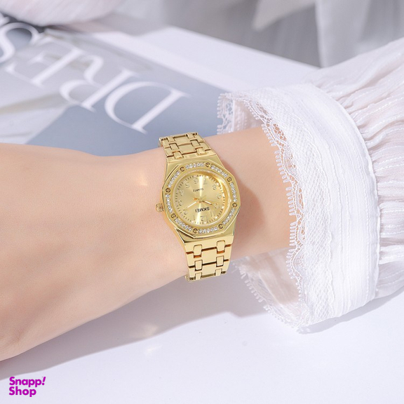 ساعت عقربه ای زنانه اسکمی مدل 2508 رنگ طلایی