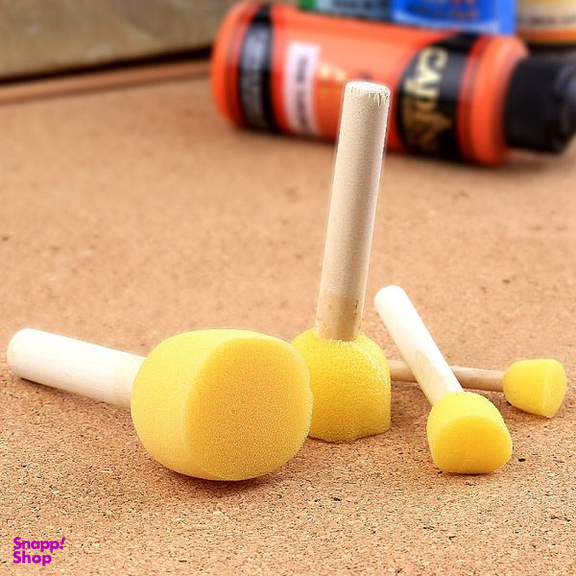 ابزار تزیین فوندانت به گز مدل تامپون اسفنجی مجموعه 4 عددی