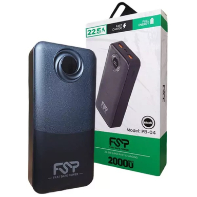 پاوربانک اف اس پی کد PB04 ظرفیت 20000 میلی‌ آمپر ساعت
