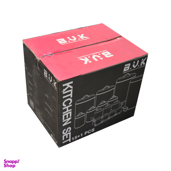 سرویس آشپزخانه بی.وی.کی 16 پارچه مدل l.o.v.e کد XR_805695