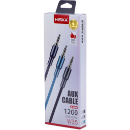 کابل صوتی AUX Jack 3.5mm هیسکا کد W35 طول 1.2 متر