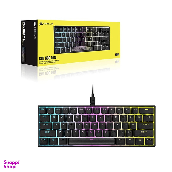 کیبورد گیمینگ کورسیر مدل K65 RGB Mini MX