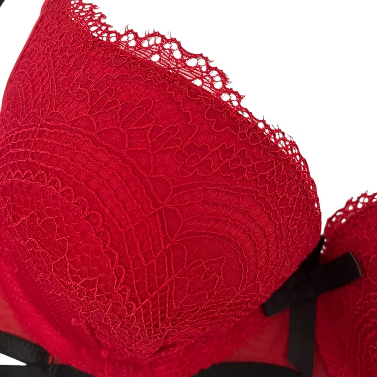 ست شورت و سوتین زنانه سوزان وگا کد NM-SV-02 رنگ قرمز مشکی