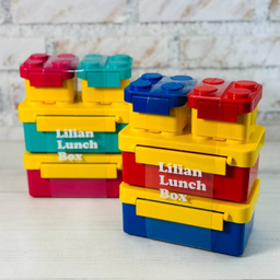 ظرف غذا 4 تکه مدل لگو کد 002