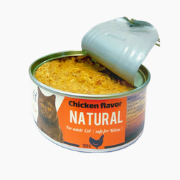 کنسرو نچرال گربه ویستاوت طعم مرغ وزن 180 گرم