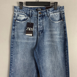 شلوار بگ مردانه طرح ZARA کد 3090 رنگ آبی
