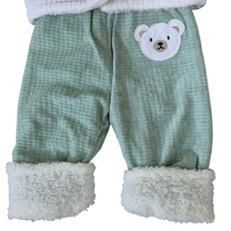 کاپشن دو تکه نوزاد گلیران کد 126 رنگ سبز