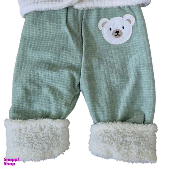 کاپشن دو تکه نوزاد گلیران کد 126 رنگ سبز