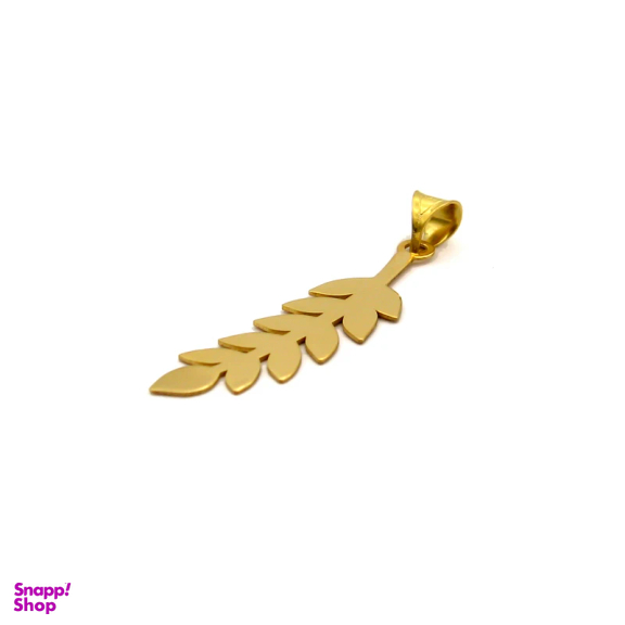 آویز گردنبند طلا 18 عیار زنانه کاپانی مدل برگ زیتون کد KP018