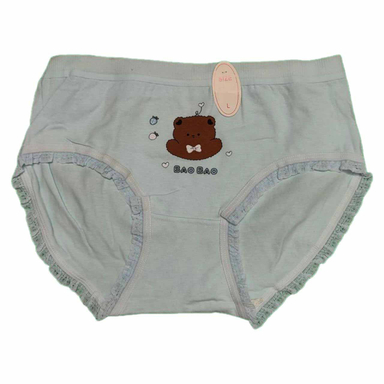 شورت زنانه طرح bear baobao رنگ آبی