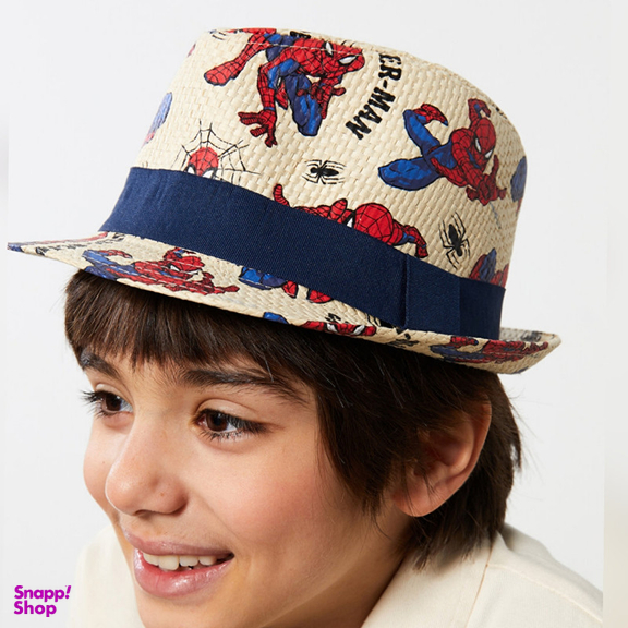 کلاه حصیری پسرانه ال سی وایکیکی مدل Spider-man ضدتعریق